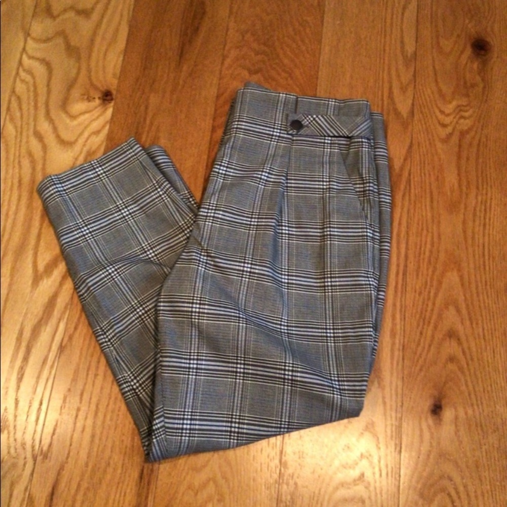 2 for 10 R.W. & CO. GREY PLAID PANTS